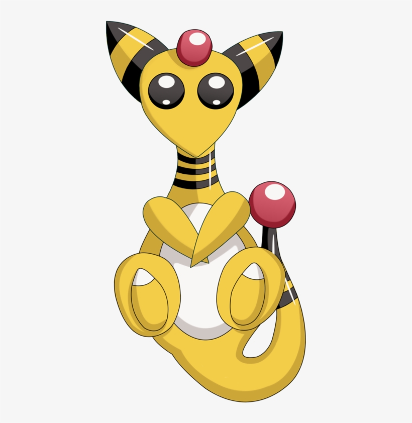 Ampharos Badge/keychain - Cartoon, transparent png