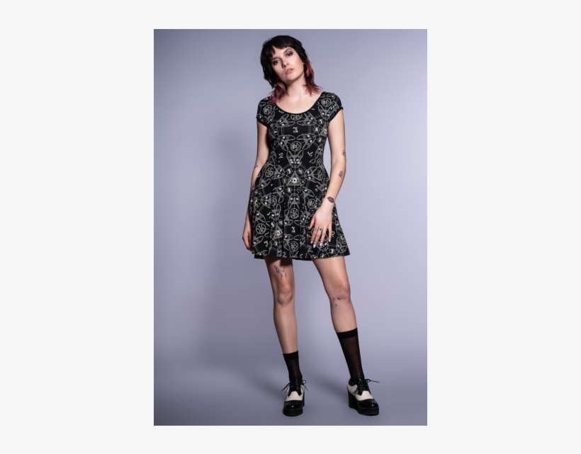 Teen Goth Cat Dress - Little Black Dress, transparent png