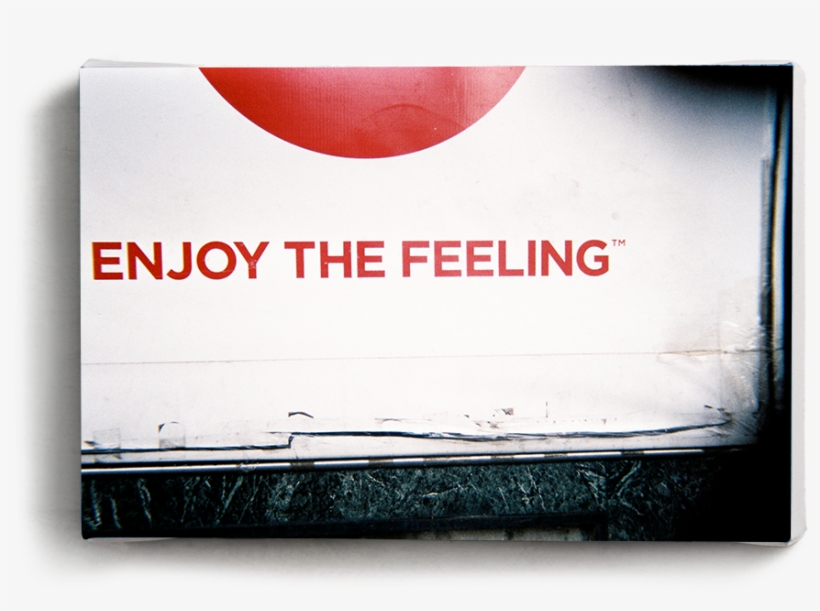 Canvas Print Enjoy The Feeling - Sign, transparent png