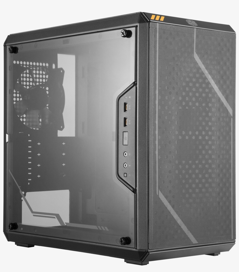 Cooler Master Q300l Tuf Gaming - Cooler Master Masterbox Midi-tower Black Computer Case, transparent png