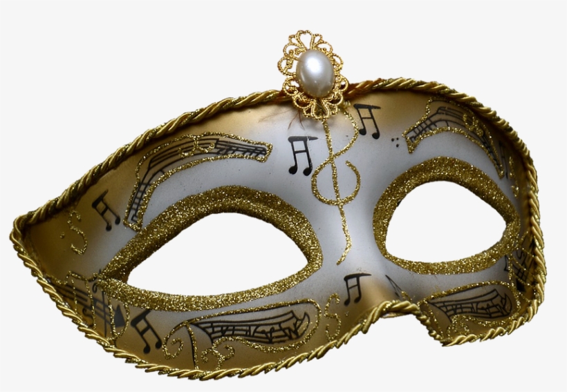 Mask, Carnival, Venice, Art, Motif, Silver, Gold - Mask, transparent png