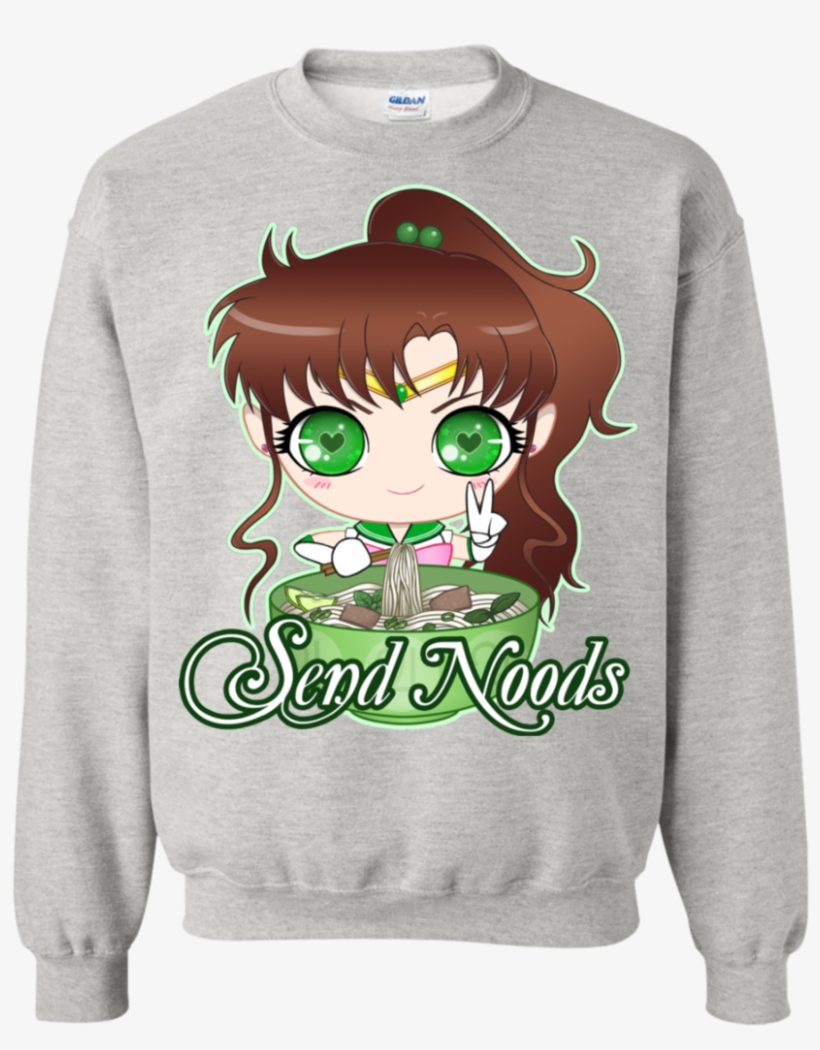 Sailor Jupiter Send Noods Crewneck Sweater - E30 Christmas Sweater, transparent png