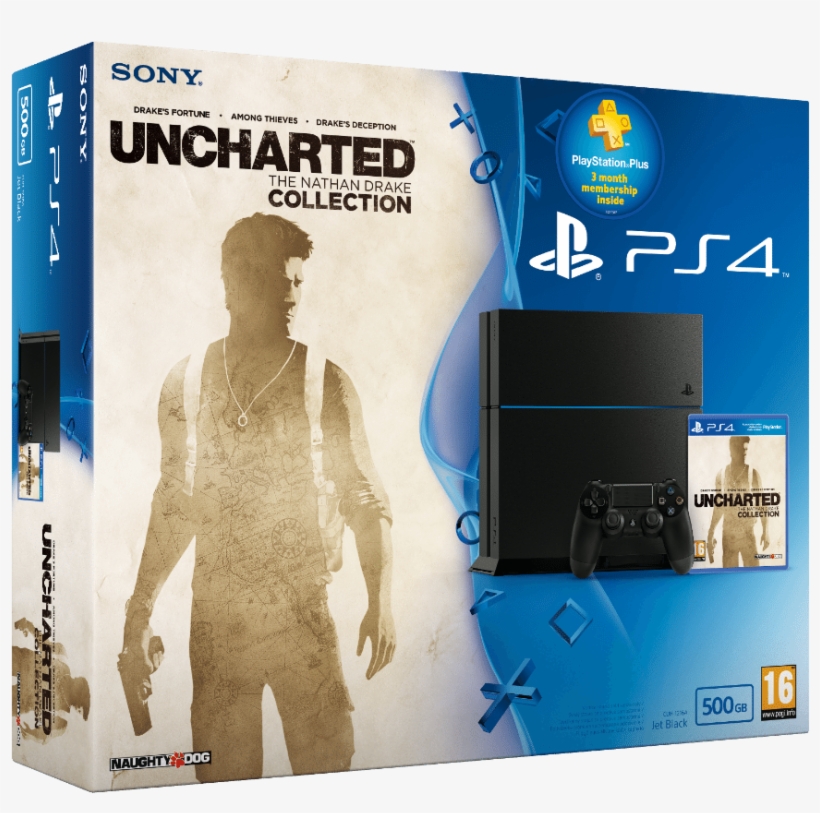Sony Playstation 4 500gb Ps4 Uncharted The Nathan - Uncharted The Nathan Drake Collection Bazar, transparent png