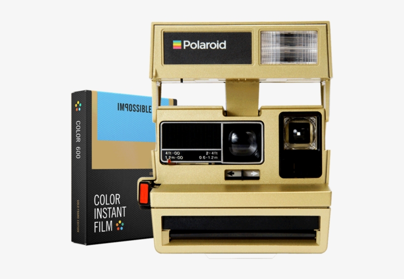 Polaroid 600 Gold Instant Camera Bundle With Film - Instant Camera, transparent png