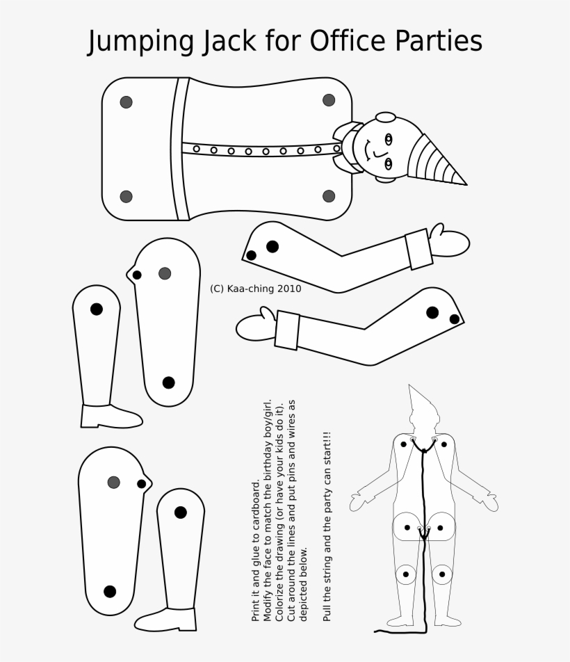 Jack Coloring Page Png, transparent png