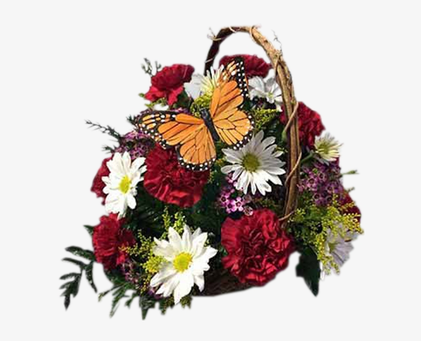 Butterfly Basket - Bouquet, transparent png