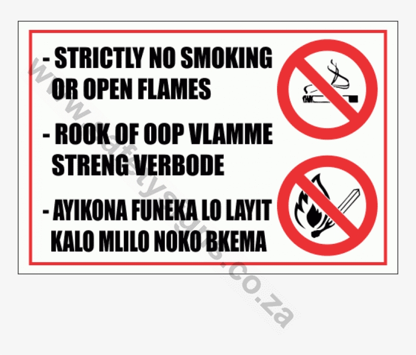 No Smoking Or Flame Sign - Circle, transparent png