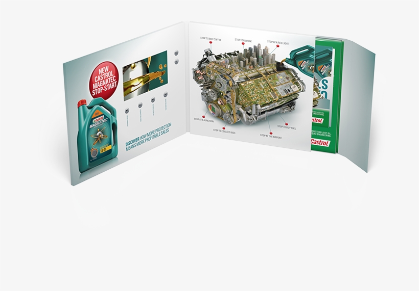 Castrol Video Brochure - Brochure Castrol, transparent png