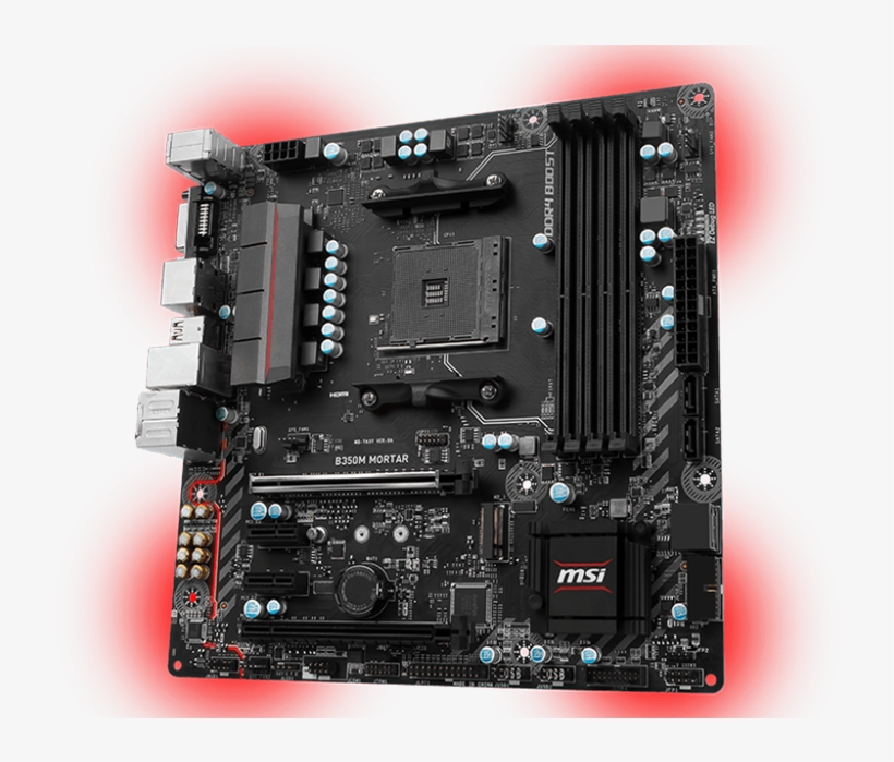 Bringing Renewed Focus To The Micro Atx Form Factor - Msi B350 Mortar, transparent png