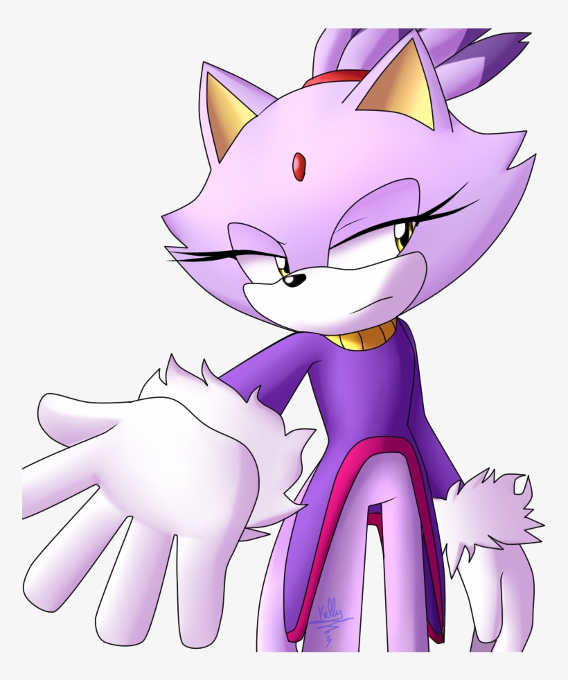 Fan Art Blaze The Cat By Kellylaeriza132003 - Cartoon, transparent png