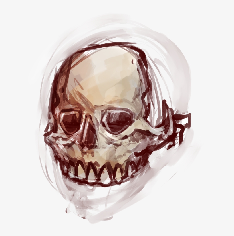 2 - Skull, transparent png