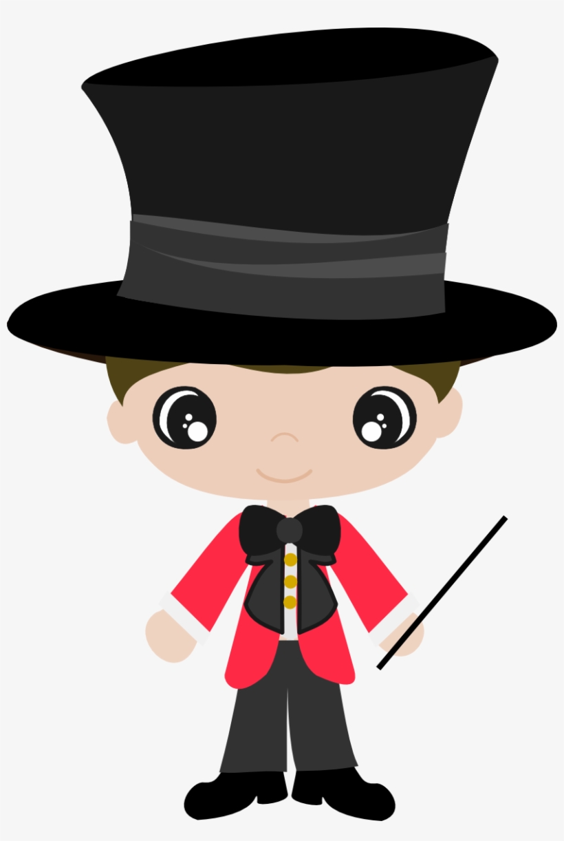 Fedora Clipart Ringmaster - Dibujo Animado Rotulo Circo, transparent png