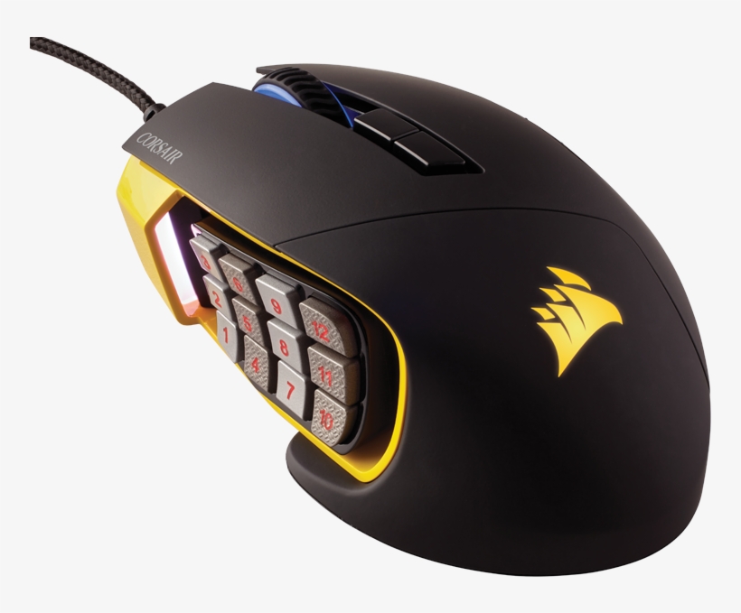 Corsair Gaming Scimitar Rgb Moba/mmo Gaming Mouse - Corsair Gaming Scimitar Pro Rgb, transparent png