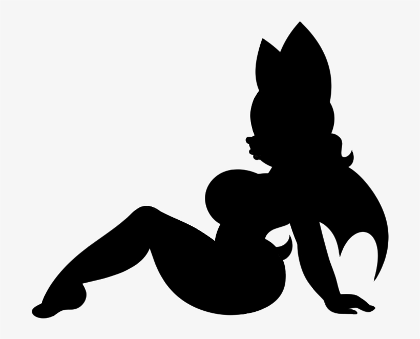Rouge The Bat Sexy Mudflap Girl Design Mudflap Booty - Rouge The Bat Silhouette, transparent png