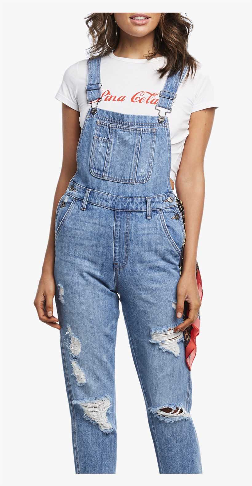 Denim Dungaree In Colour Citadel - One-piece Garment, transparent png