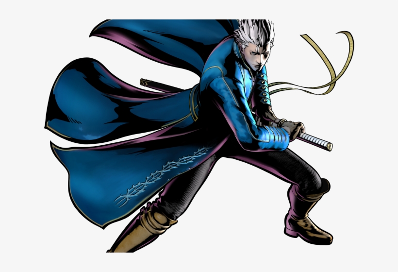 Devil May Cry Clipart Vergil - Ultimate Marvel Vs Capcom 3, transparent png