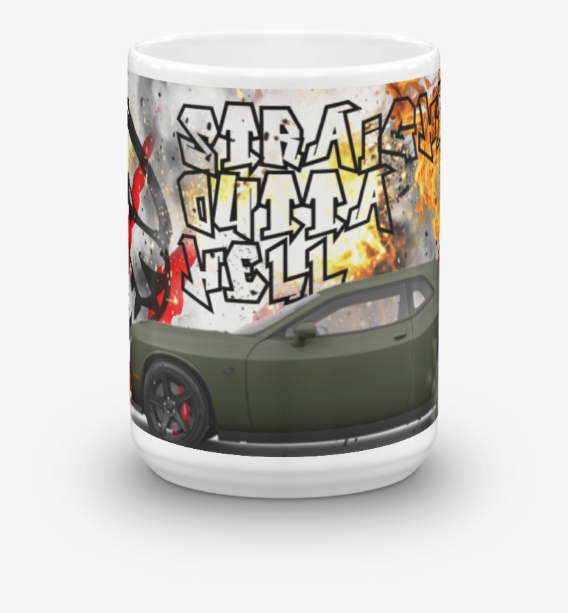 "straight Outta" Hellcat Mug - Coffee Cup, transparent png