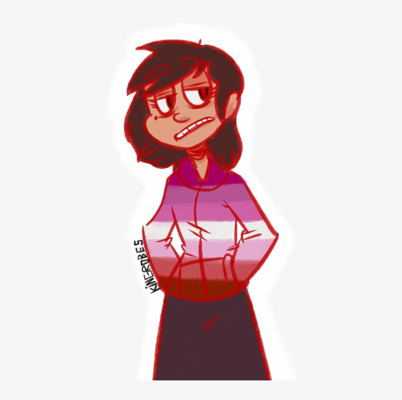 Red Facial Expression Cartoon Fictional Character Head - Translesbian Flag, transparent png