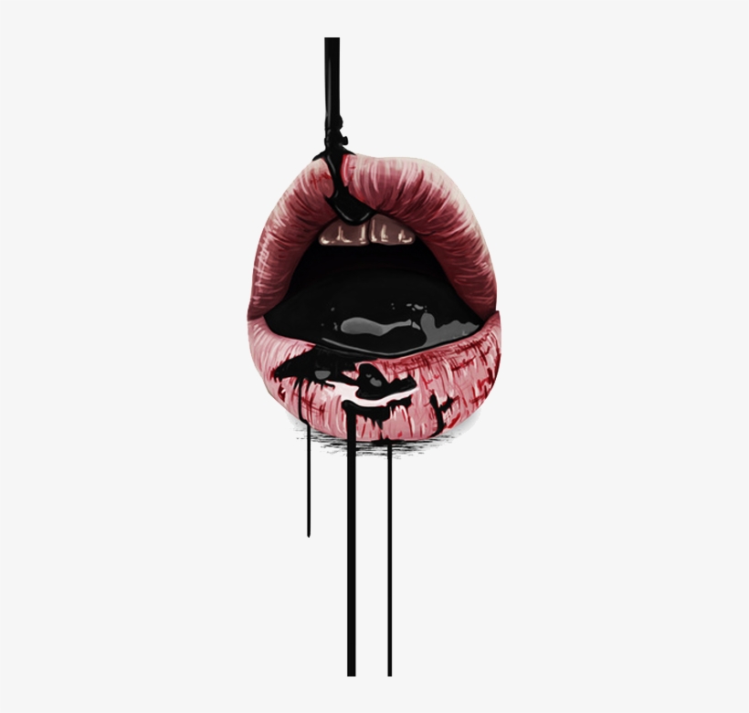 Christinadg - Labios Con Sangre, transparent png