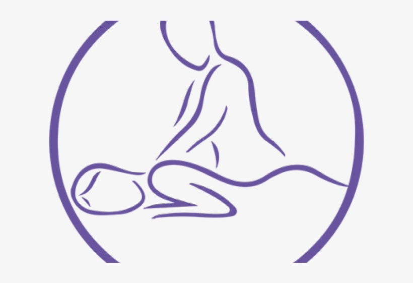 Relax Clipart Massage Therapist - Massage Clipart Purple, transparent png