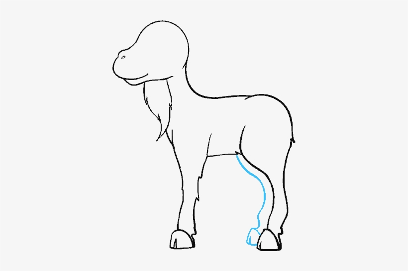 Goat Drawing Stoner - Line Art, transparent png