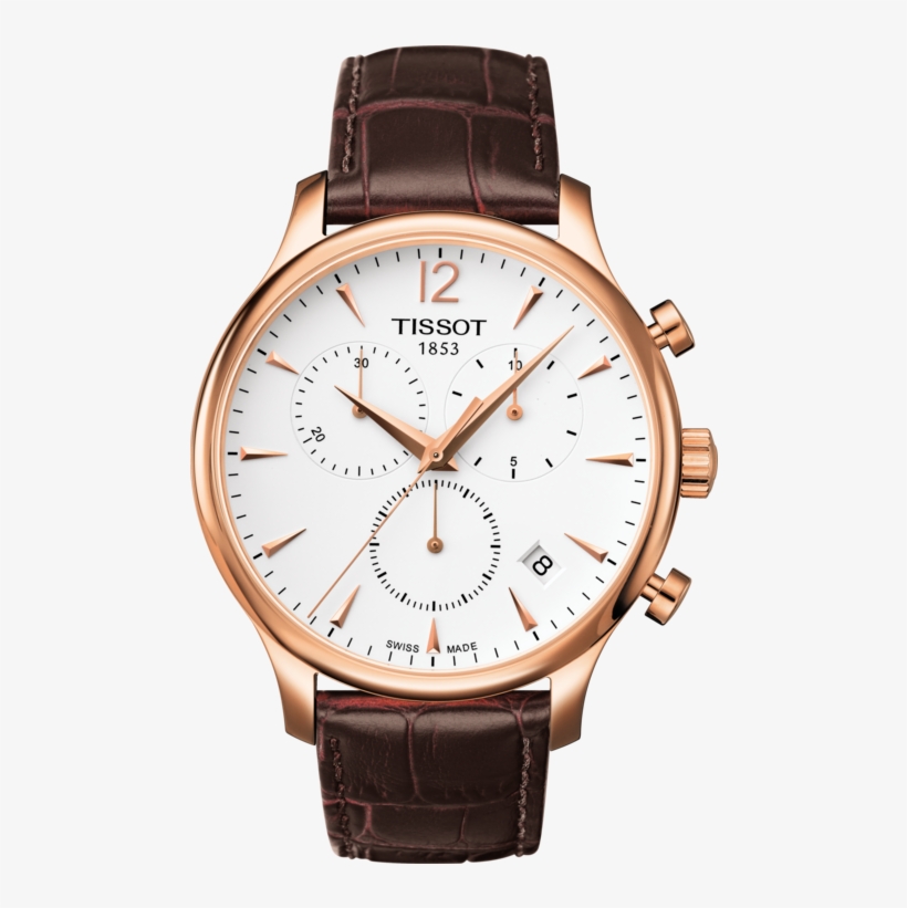 Tissot Tradition Quartz Chronograph Watch With Silver - Tissot Chemin Des Tourelles Price, transparent png
