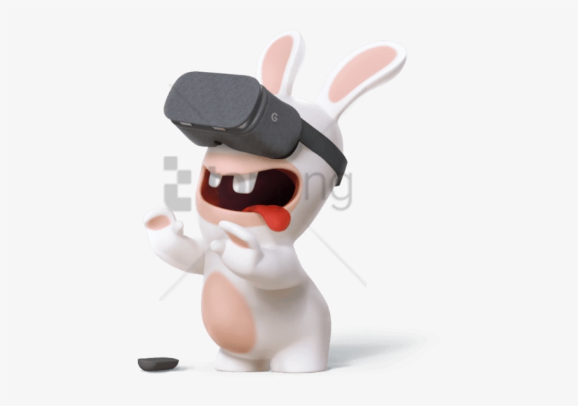 Free Png Download Rabbid With Vr Goggles Clipart Png - Безумный Кролик Пнг, transparent png