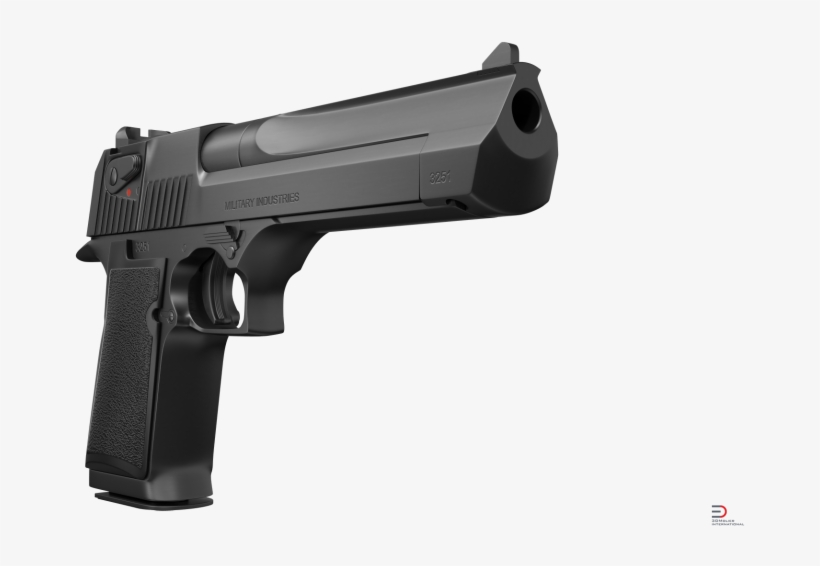 2 Generic Pistol Royalty-free 3d Model - Revolver, transparent png