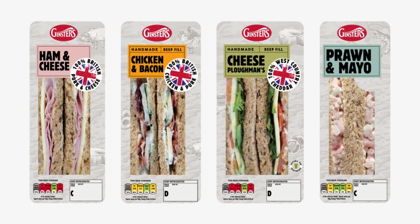 Ginsters Sandwiches And Wraps - Bacon, transparent png