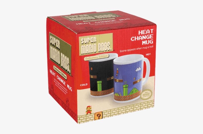 Mario Heat Change Mug - Super Mario Bros Heat Change Mug, transparent png