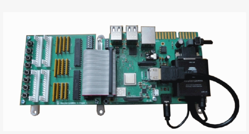 Arpicade Raspberry Pi Jamma Pcb Adapter For 4 Player - Electronic Component, transparent png