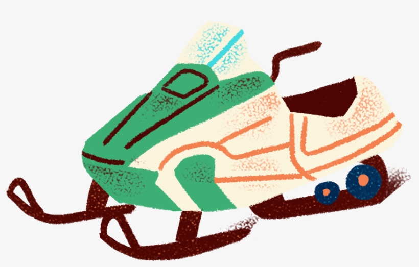 Snowmobile - Ice Skating, transparent png