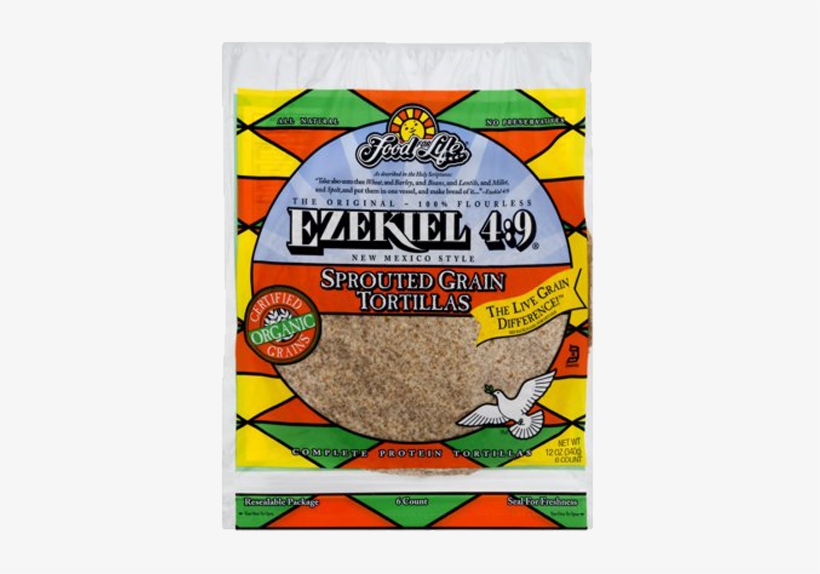 Food For Life Ezekiel - Sprouted Grain Tortillas, transparent png