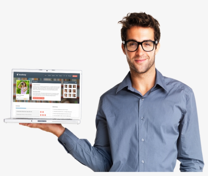 Computador - Man Holding Something Png, transparent png