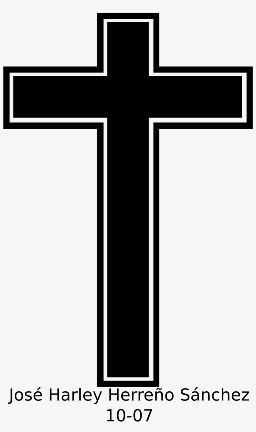 Clipground Banner Black And White Stock - Cruz Cristiana Png, transparent png