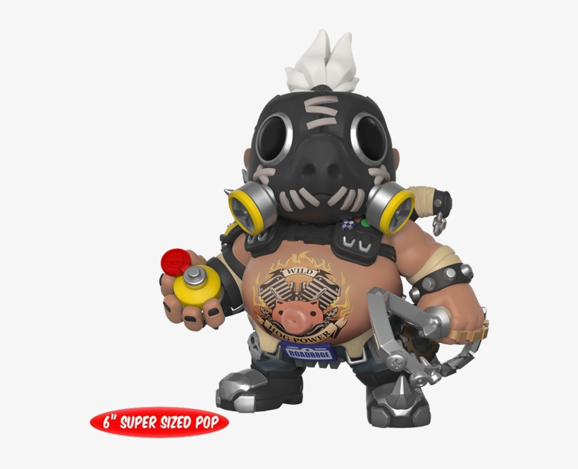 Roadhog 6" Pop Vinyl Figure - Funko Pop Overwatch Roadhog, transparent png