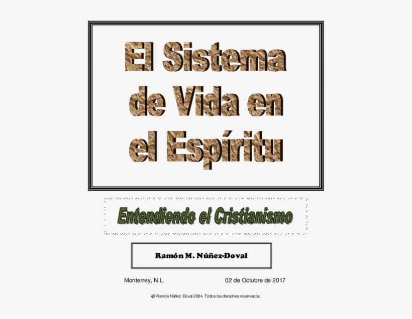 Vida En El Espiritu Entendiendo El Cristianismo Ramon - Human Action, transparent png