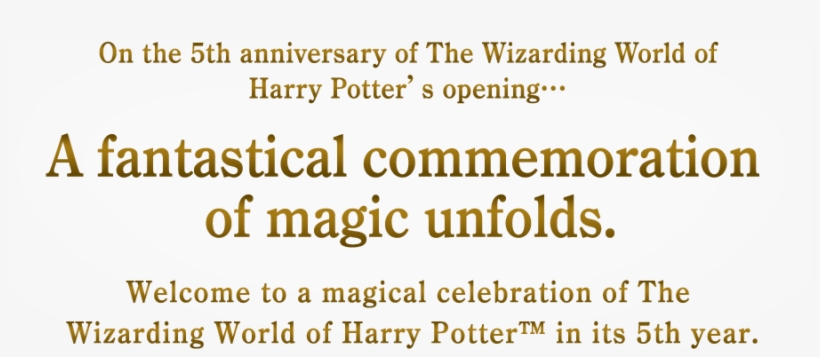 On The 5th Anniversary Of The Wizarding World Of Harry - Parallel, transparent png