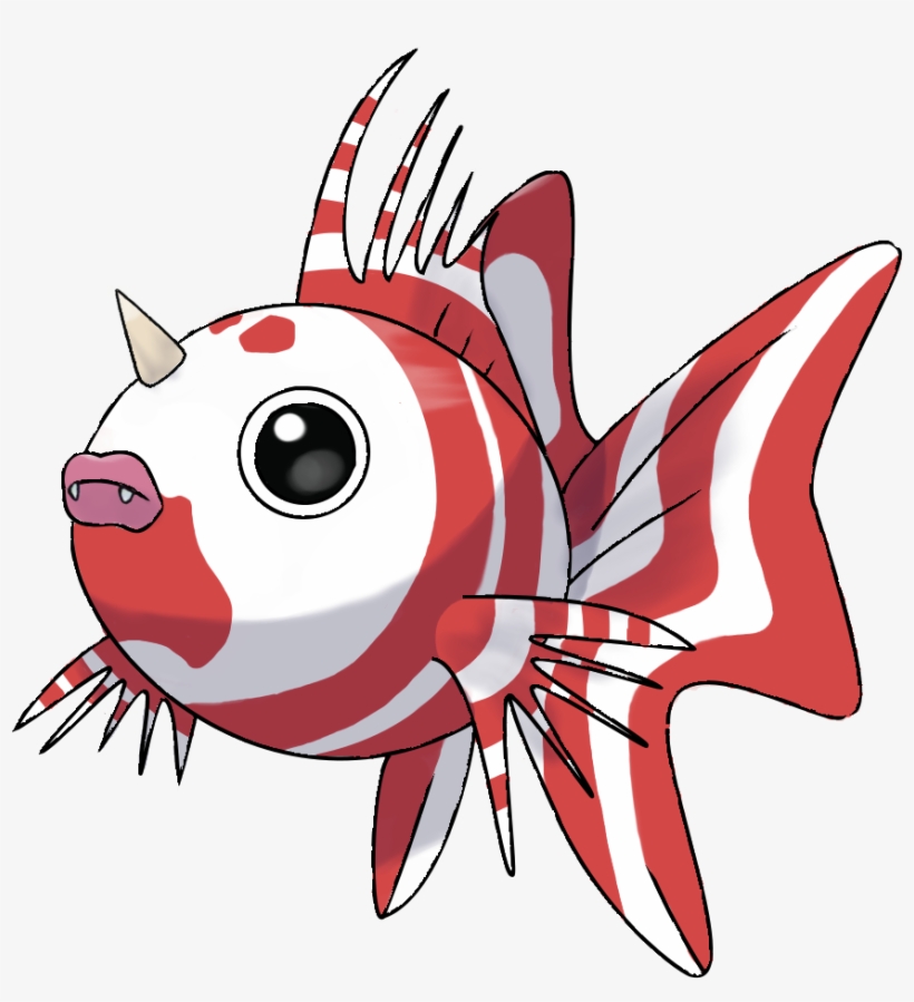 I Drew An Alola Seaking Inspired By A Lionfish - Alolan Seaking, transparent png