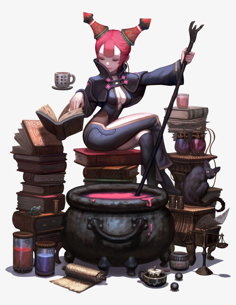 Sorceress 2d Art, Game Character Design, Character - Dragon Nest Sorceress Png, transparent png