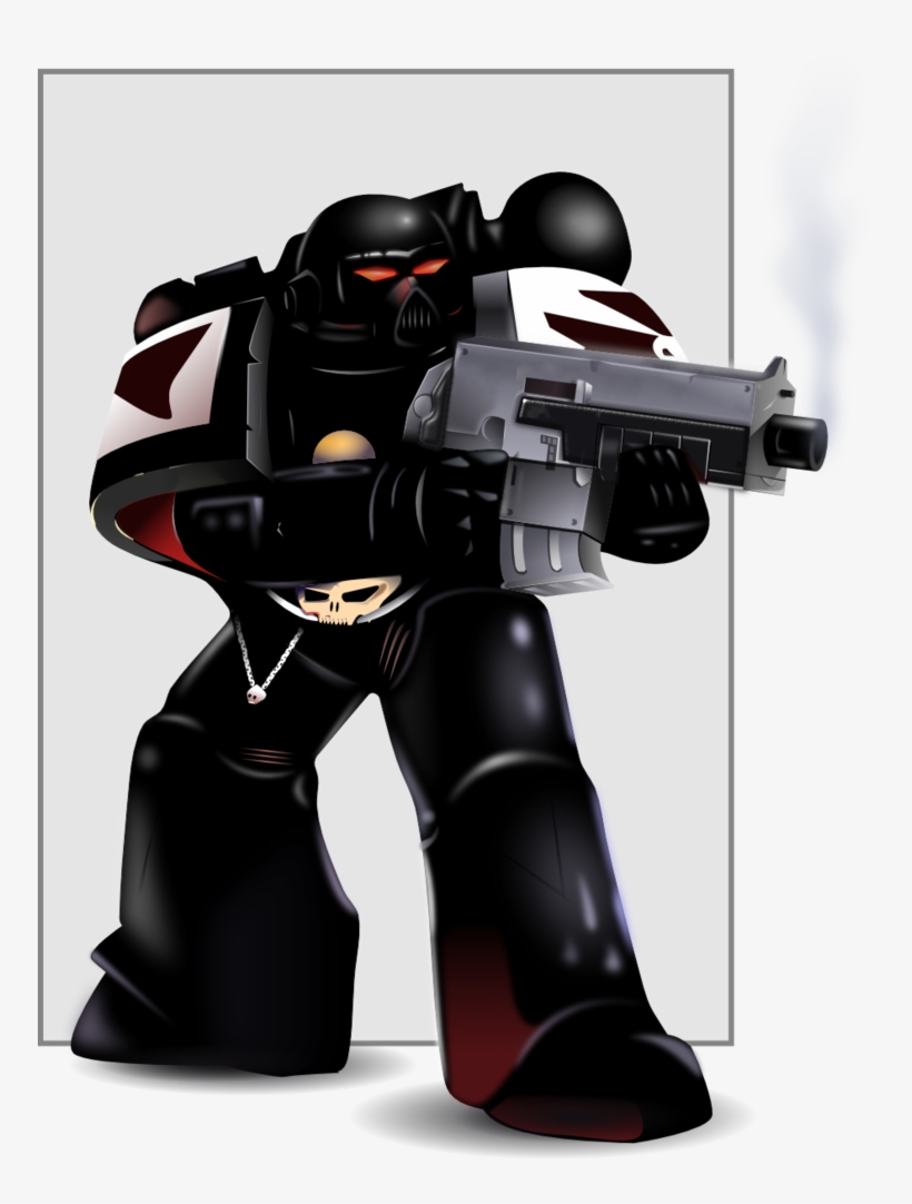 Black Templars Space Marine Imperium Warhammer 40000 - Chaos Space Marine Vector, transparent png