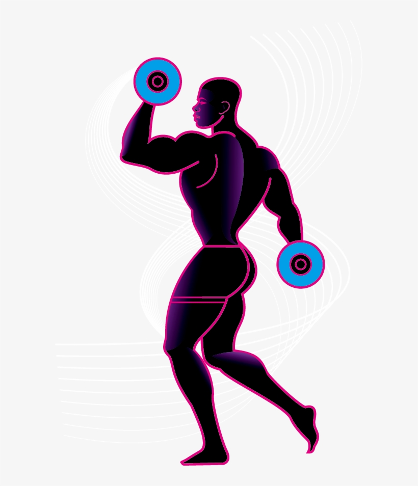 Weight Training Olympic Weightlifting Silhouette Physical - Desenho De Pessoa Levantando Peso, transparent png