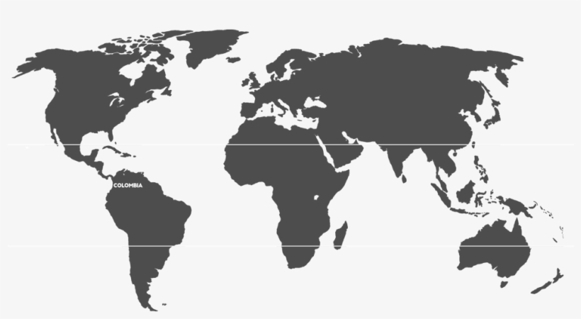 Manyconsider Coffee From Colombia The Most Consistently - World Map For Presentations, transparent png