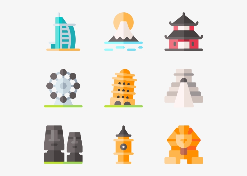 Landmark Monuments, transparent png