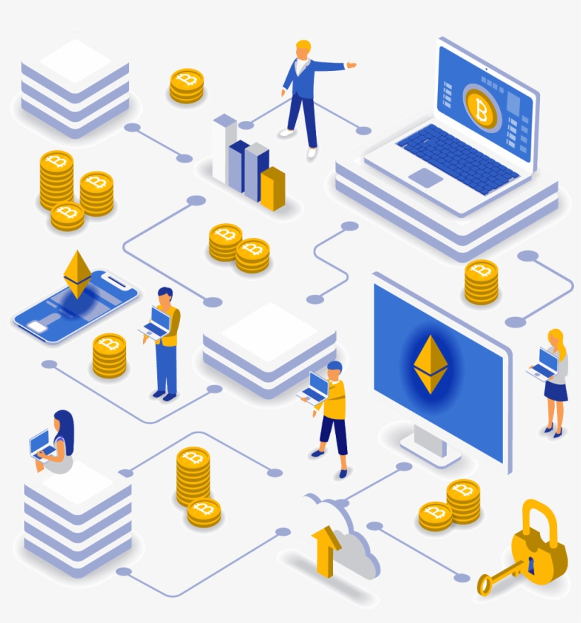 Blockchain Graphics, transparent png