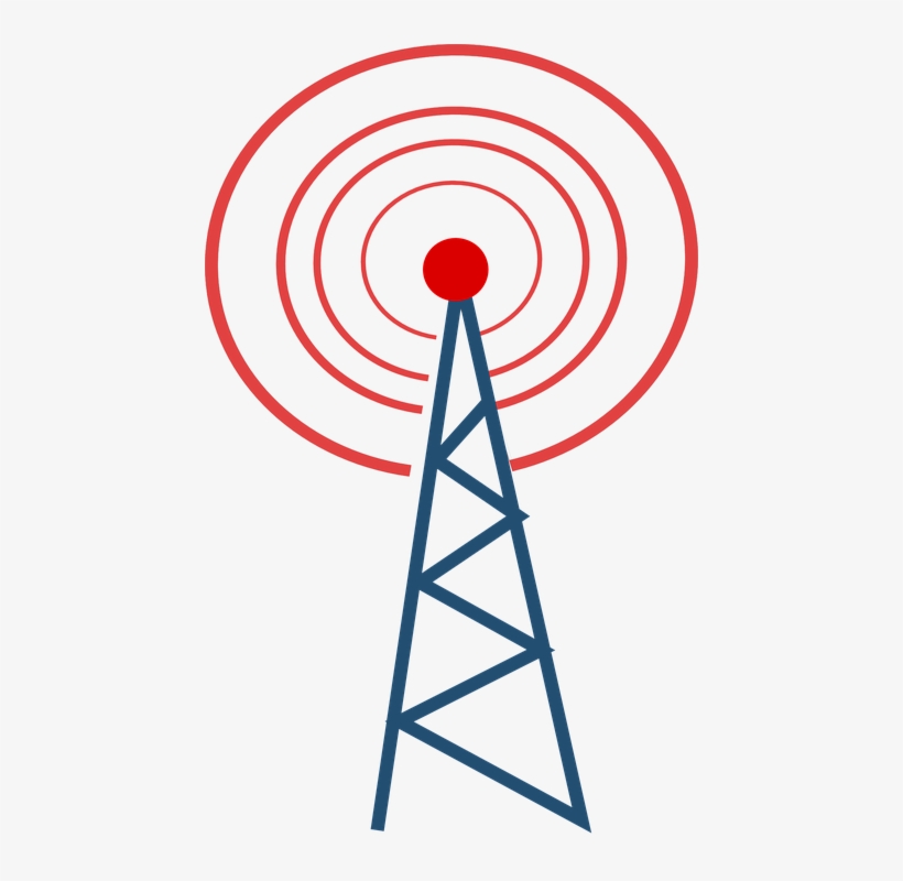 Communication Clipart Cell Tower - Radio Tower Clipart, transparent png