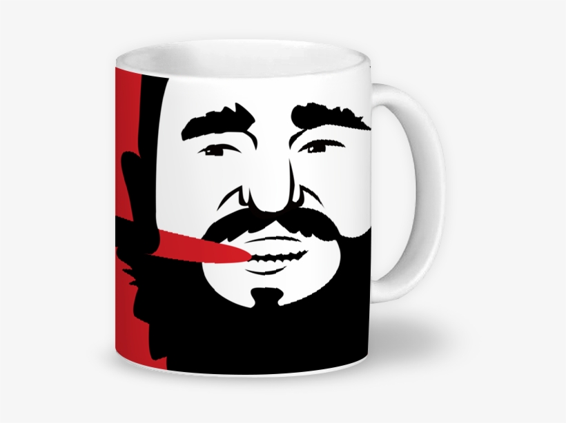 Caneca Fidel De Roberto Weigand Estúdiona - Mug, transparent png