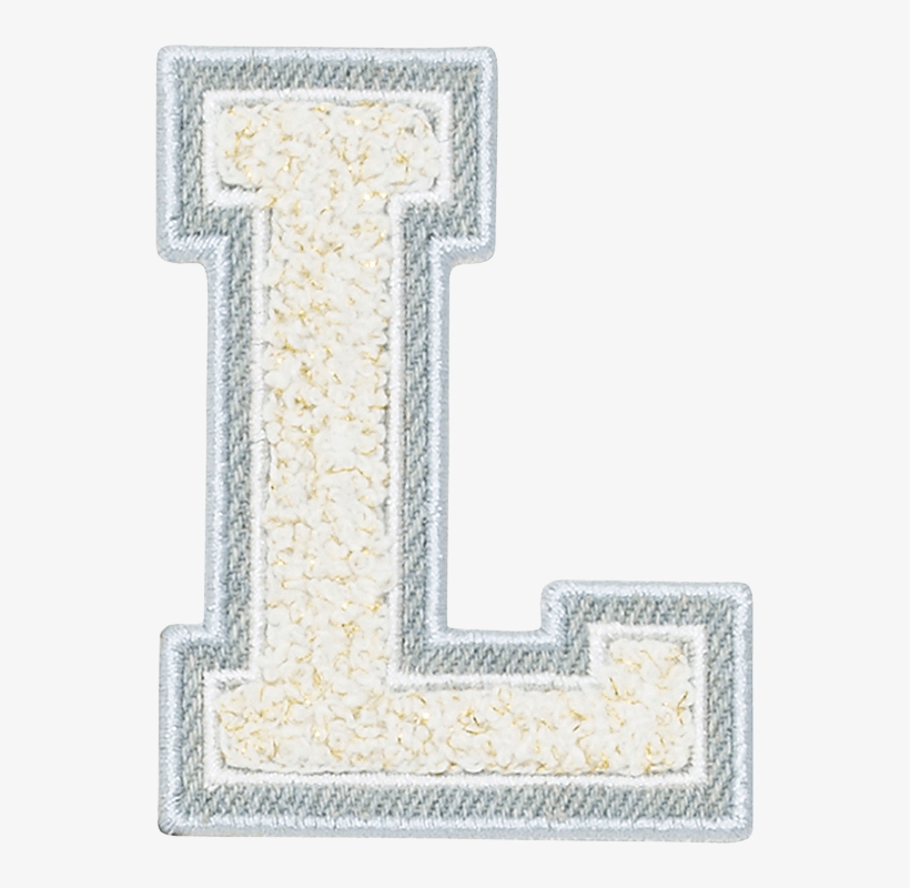 Varsity Letter White Patches - L Varsity Patch, transparent png