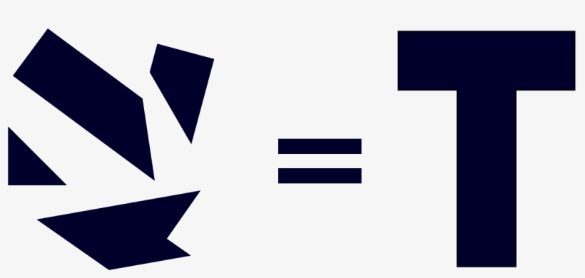 T Puzzle 5 Pieces, transparent png