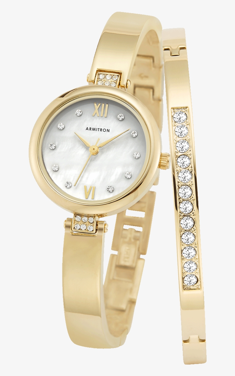 Analog Watch With Gold-tone Adjustable Link Bracelet - Analog Watch, transparent png